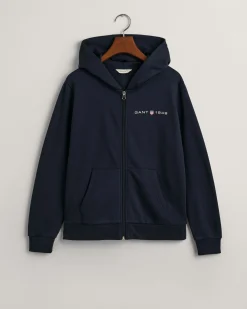 Archive Shield Print Zip Hoodie
