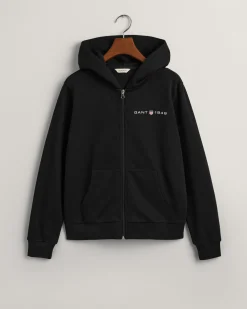 Archive Shield Print Zip Hoodie