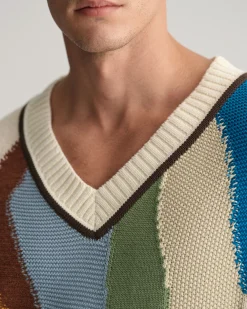 Art Print Knitted Vest