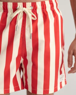 Block Striped Swim Shorts