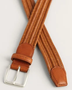 Braided Elastic Leather Belt