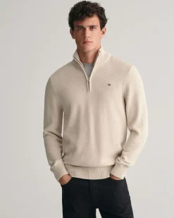 Casual Cotton Half-Zip Sweater