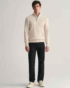 Casual Cotton Half-Zip Sweater