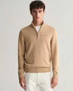 Casual Cotton Half-Zip Sweater