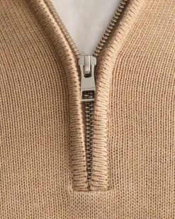 Casual Cotton Half-Zip Sweater