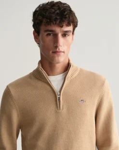 Casual Cotton Half-Zip Sweater
