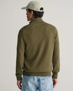 Casual Cotton Half-Zip Sweater