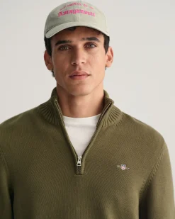 Casual Cotton Half-Zip Sweater