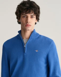 Casual Cotton Half-Zip Sweater