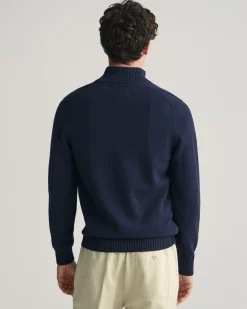 Casual Cotton Half-Zip Sweater