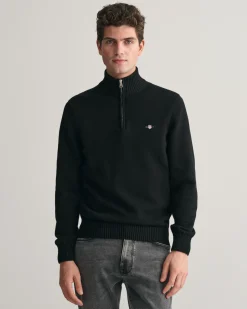 Casual Cotton Half-Zip Sweater