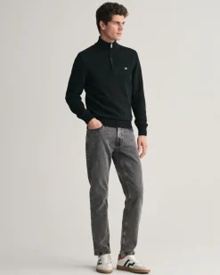 Casual Cotton Half-Zip Sweater
