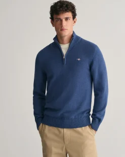 Casual Cotton Half-Zip Sweater