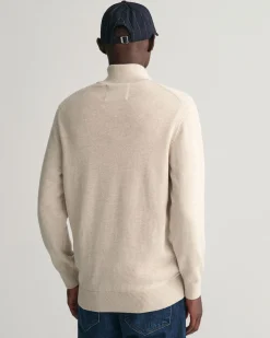 Casual Cotton Zip Cardigan