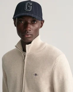 Casual Cotton Zip Cardigan