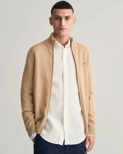Casual Cotton Zip Cardigan