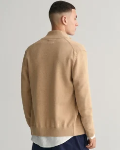 Casual Cotton Zip Cardigan