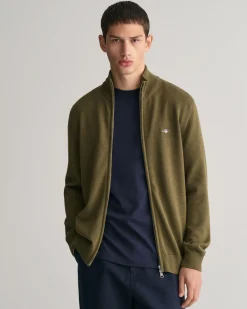 Casual Cotton Zip Cardigan