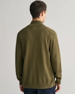 Casual Cotton Zip Cardigan