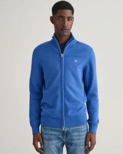 Casual Cotton Zip Cardigan