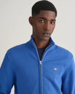 Casual Cotton Zip Cardigan
