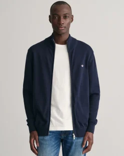 Casual Cotton Zip Cardigan