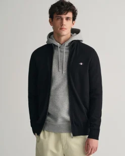 Casual Cotton Zip Cardigan
