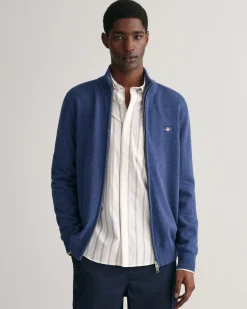 Casual Cotton Zip Cardigan