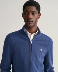 Casual Cotton Zip Cardigan