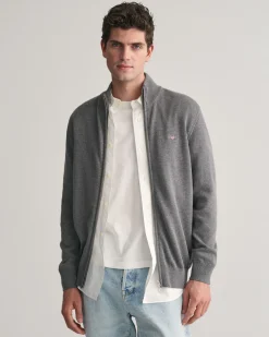 Casual Cotton Zip Cardigan