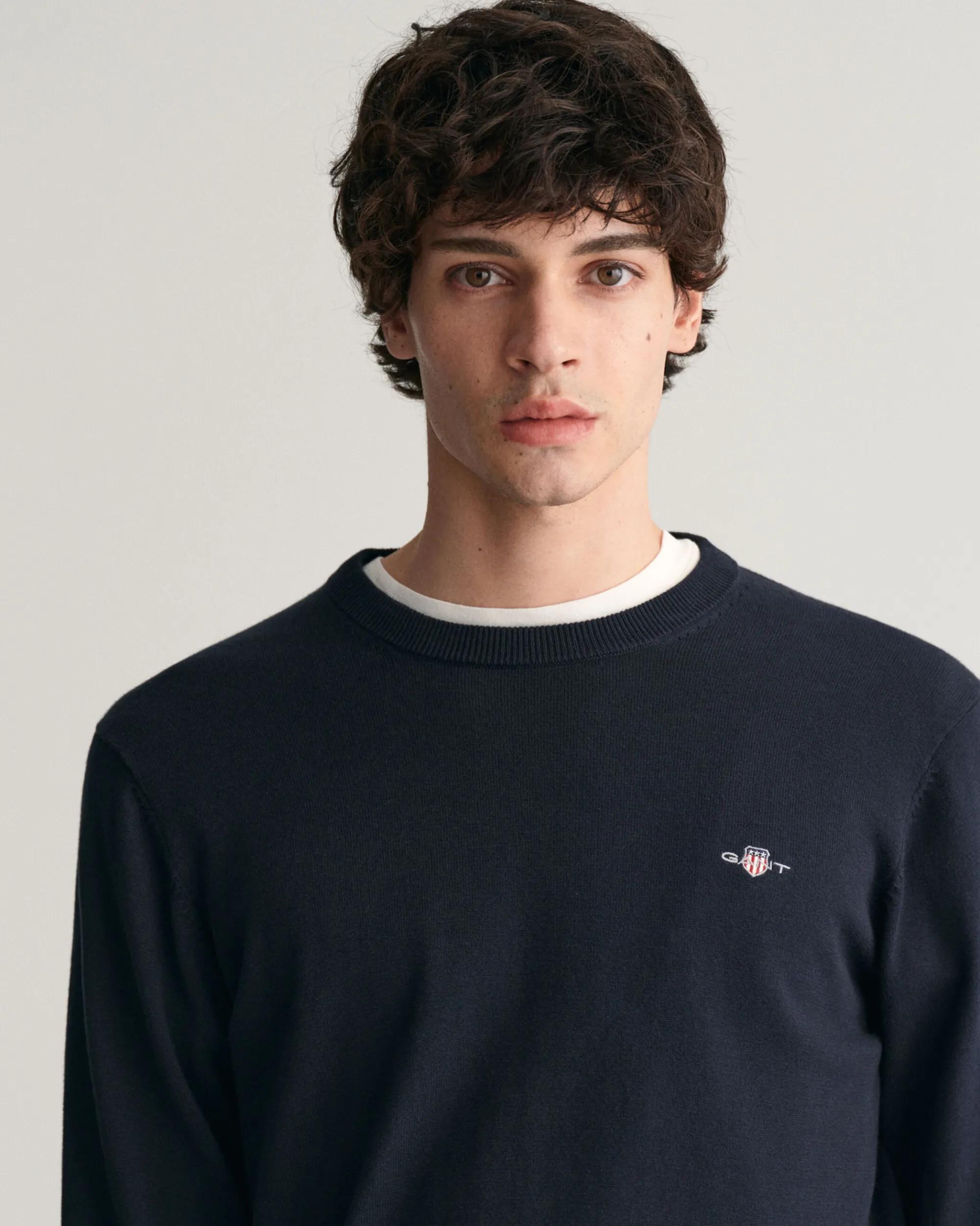Classic Cotton Crew Neck Sweater