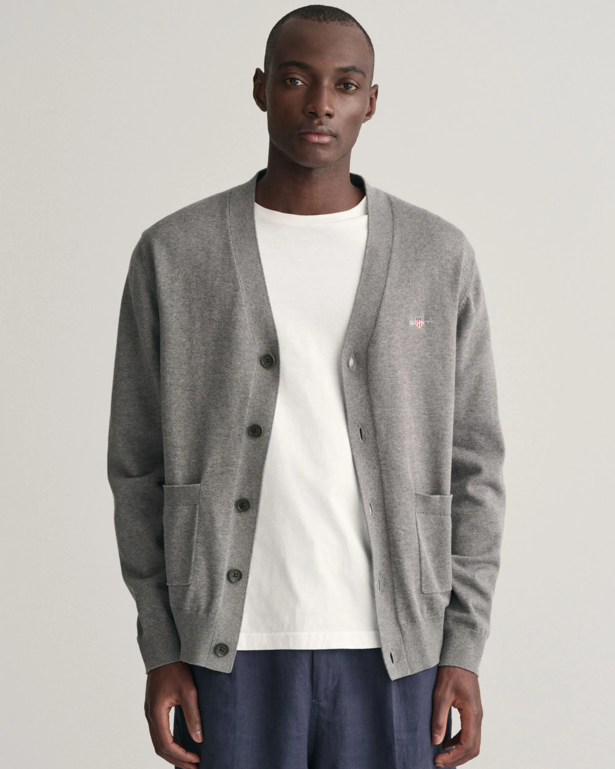 Classic Cotton V-Neck Cardigan