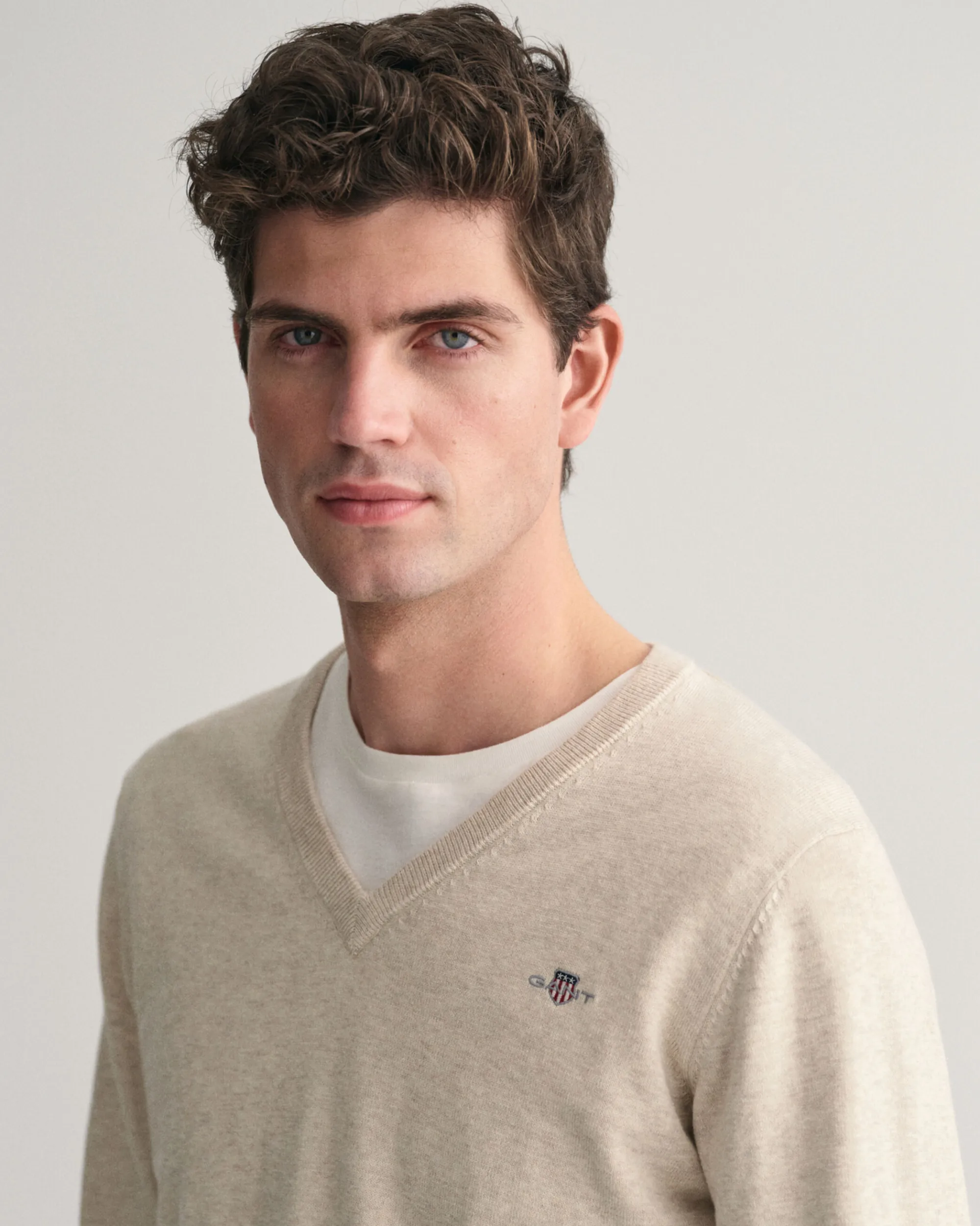 Classic Cotton V-Neck Sweater