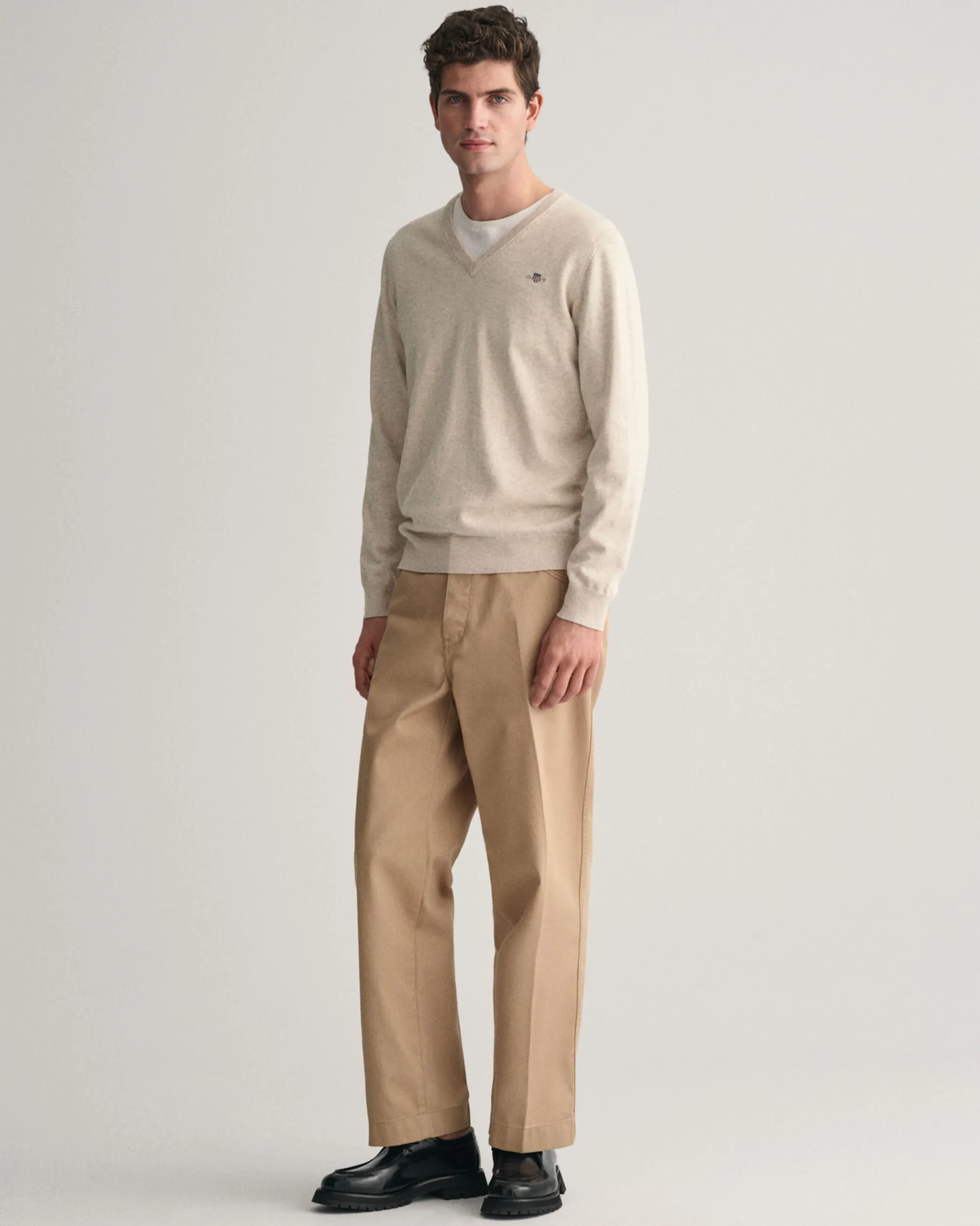 Classic Cotton V-Neck Sweater