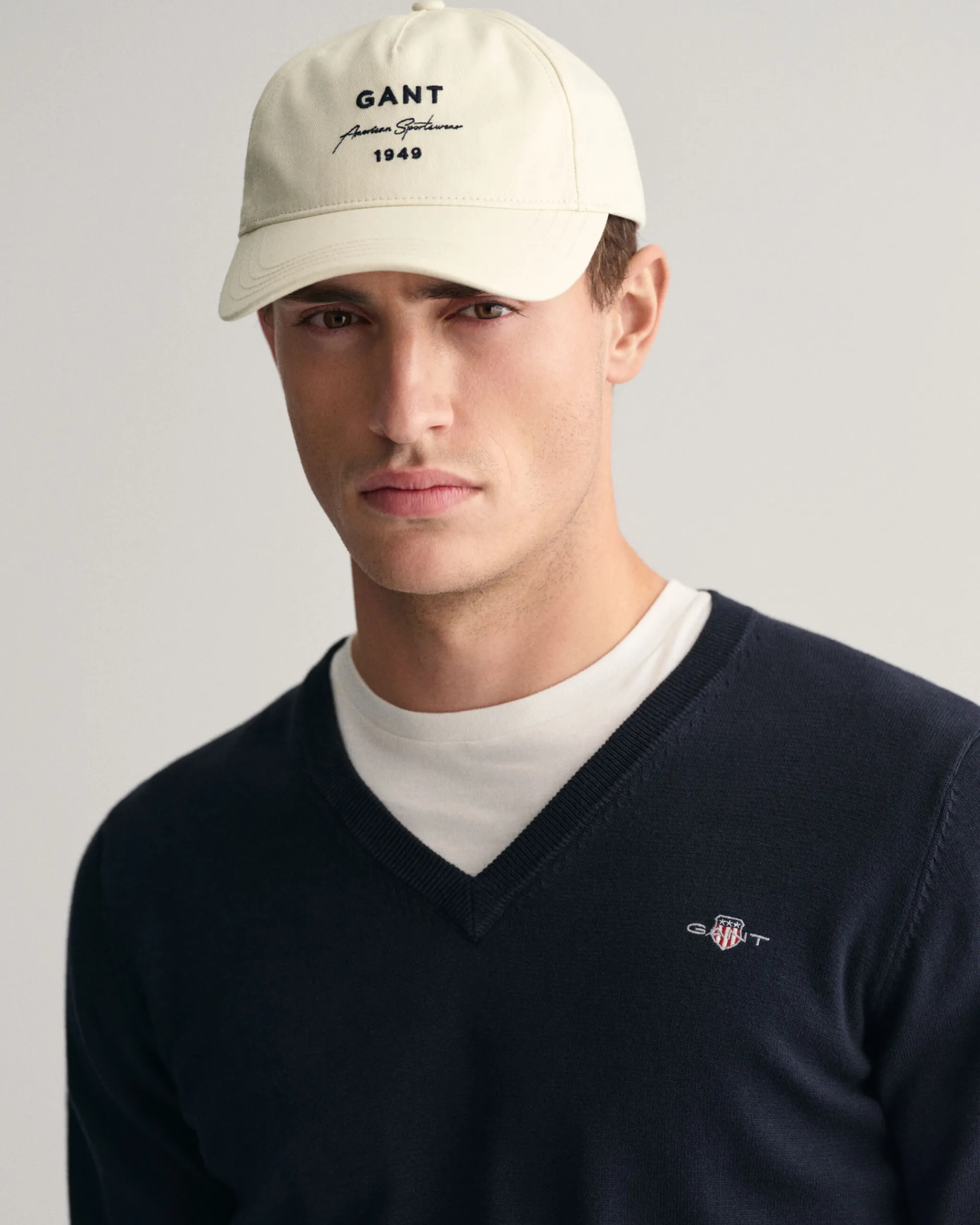 Classic Cotton V-Neck Sweater