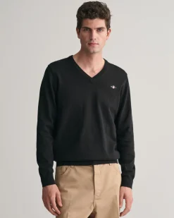 Classic Cotton V-Neck Sweater