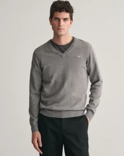 Classic Cotton V-Neck Sweater