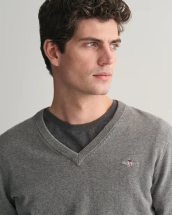 Classic Cotton V-Neck Sweater