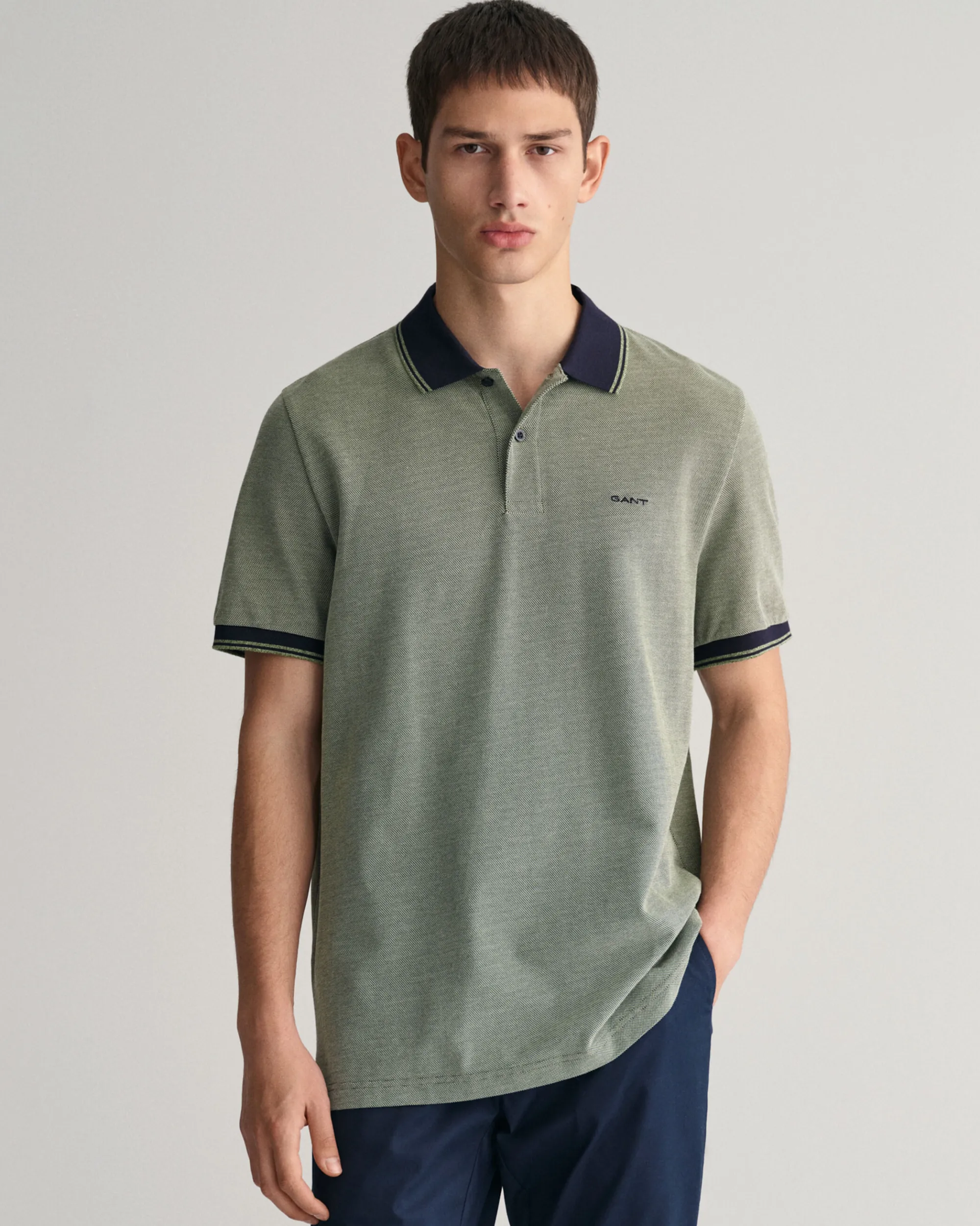 4-Color Oxford Piqué Polo Shirt