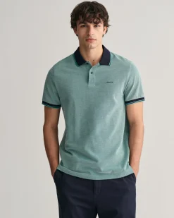 4-Color Oxford Piqué Polo Shirt