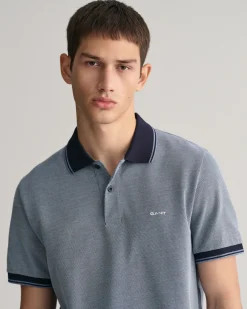 4-Color Oxford Piqué Polo Shirt