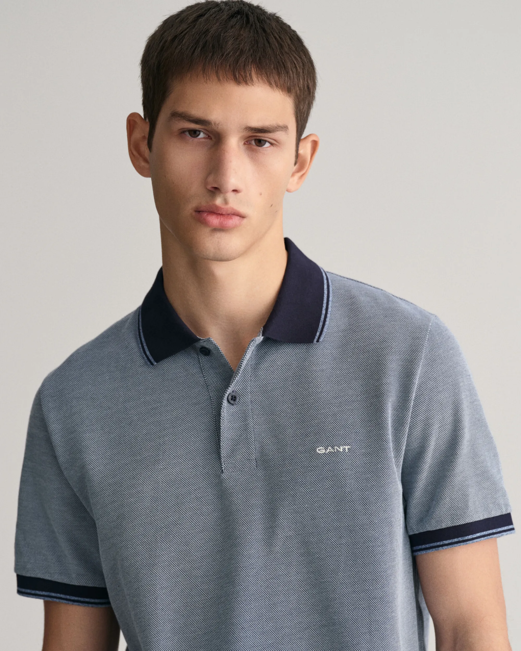 4-Color Oxford Piqué Polo Shirt
