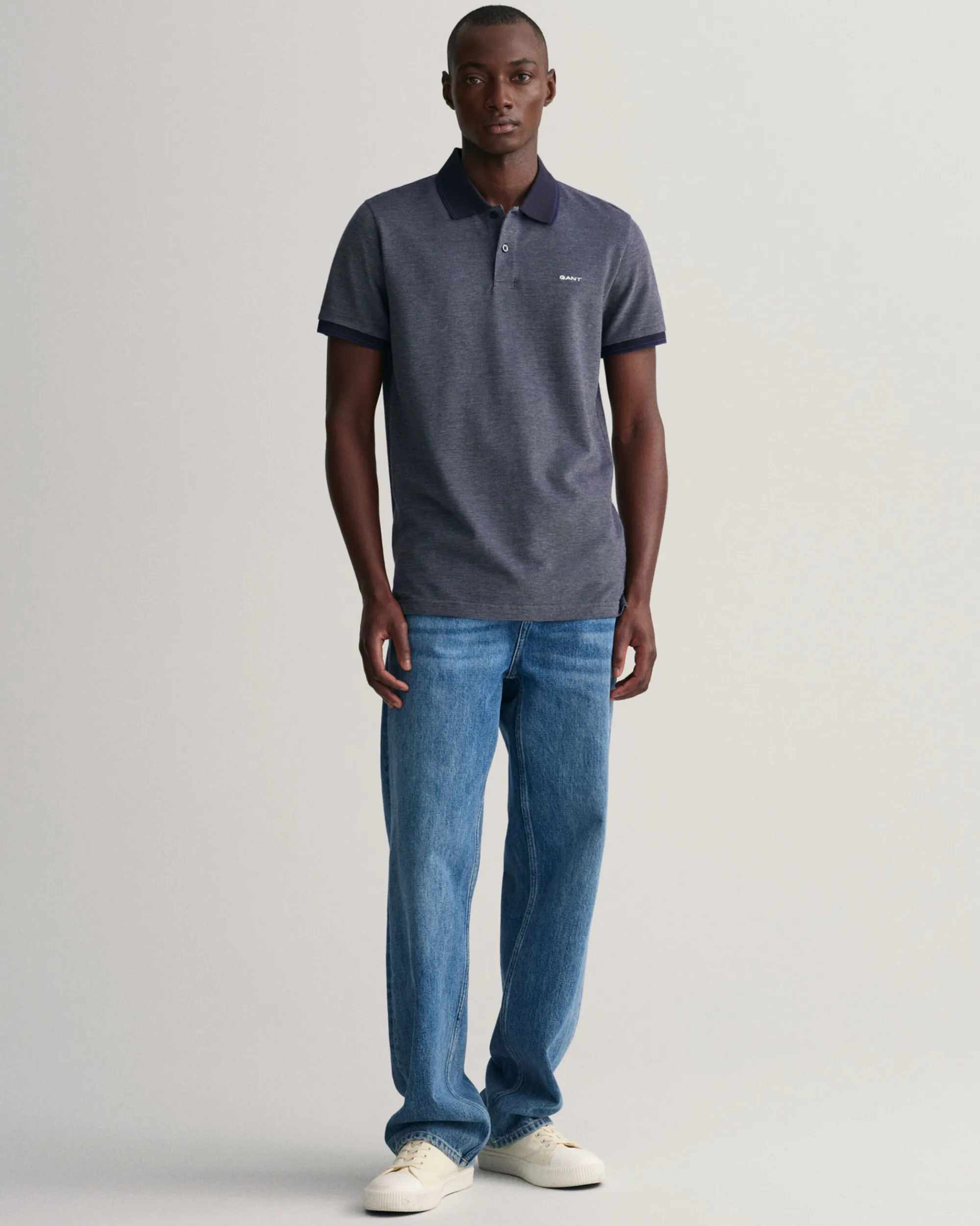 4-Color Oxford Piqué Polo Shirt