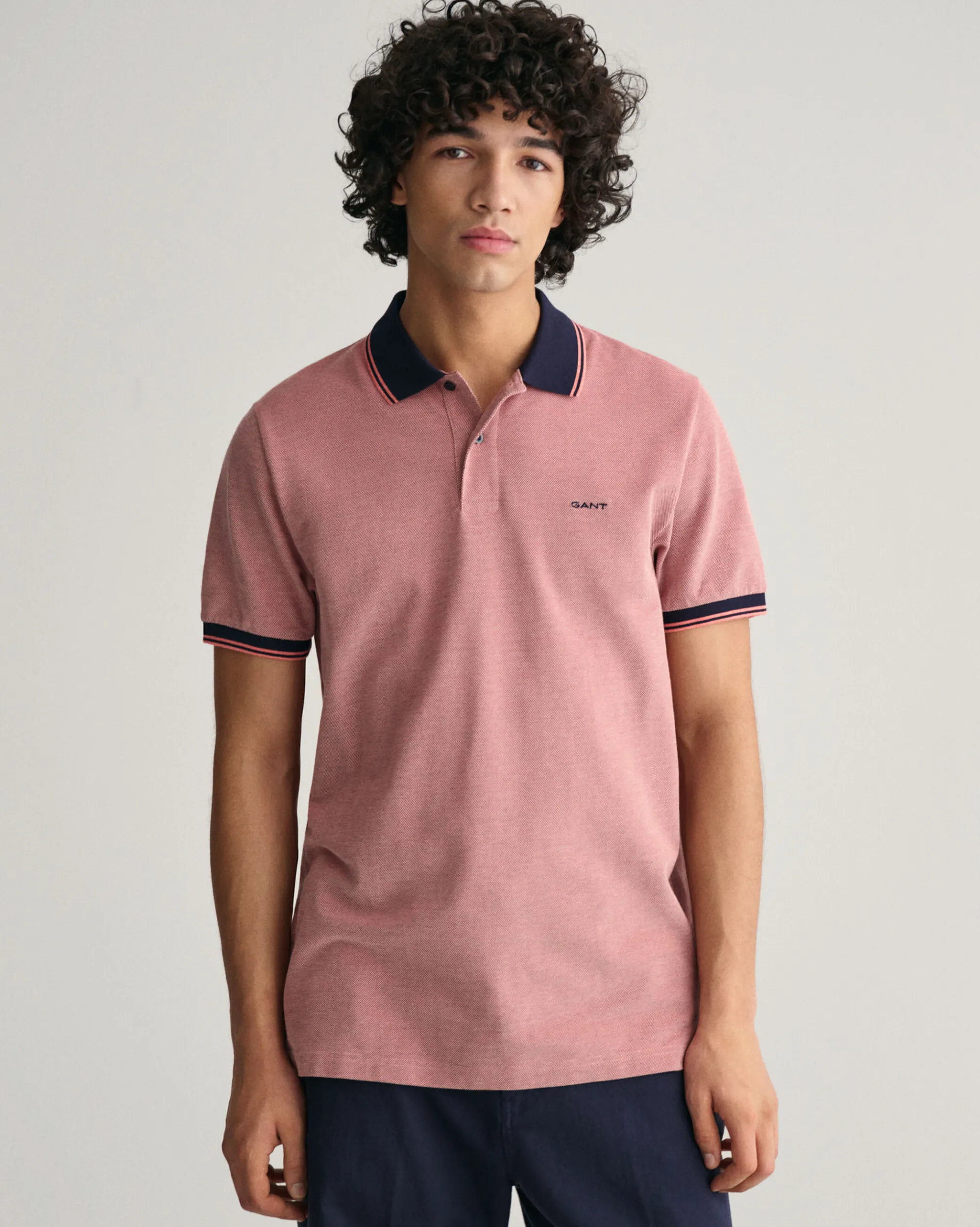 4-Color Oxford Piqué Polo Shirt