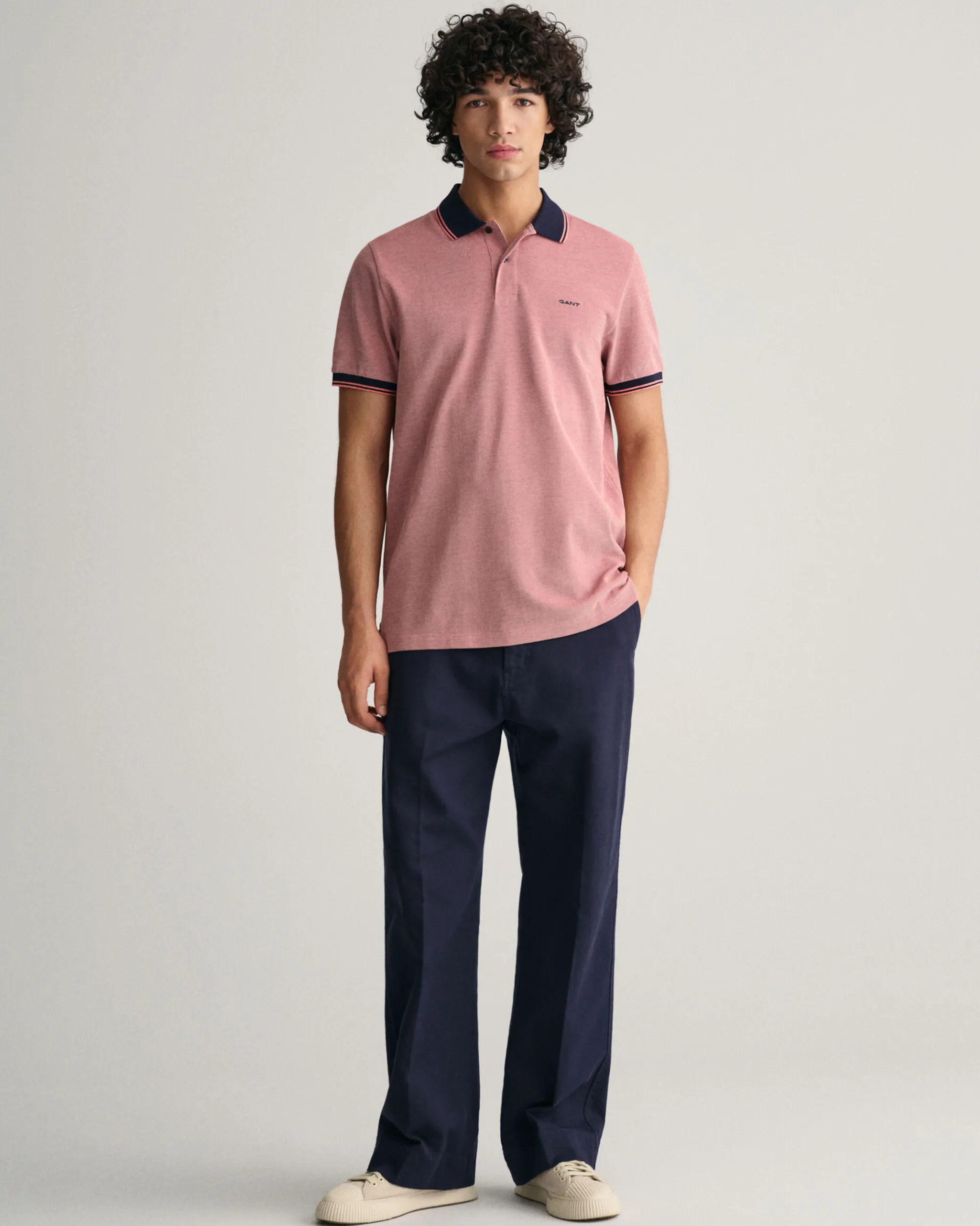 4-Color Oxford Piqué Polo Shirt