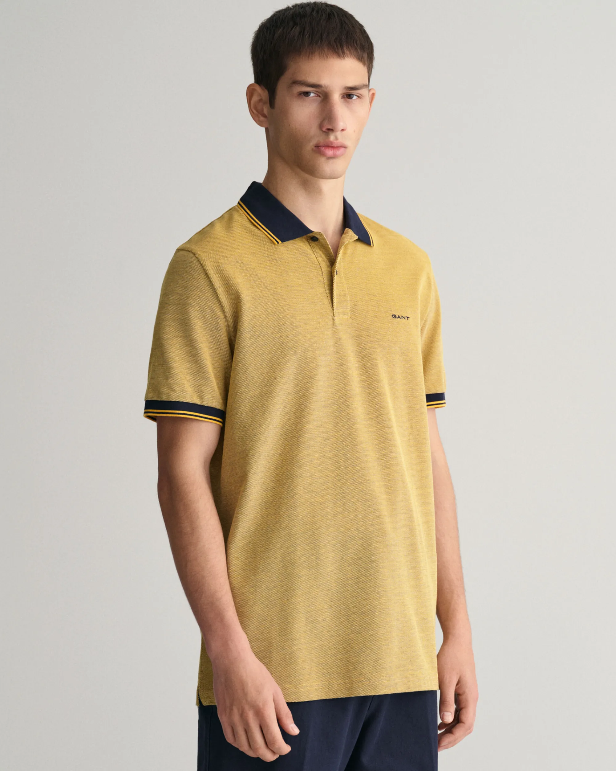 4-Color Oxford Piqué Polo Shirt