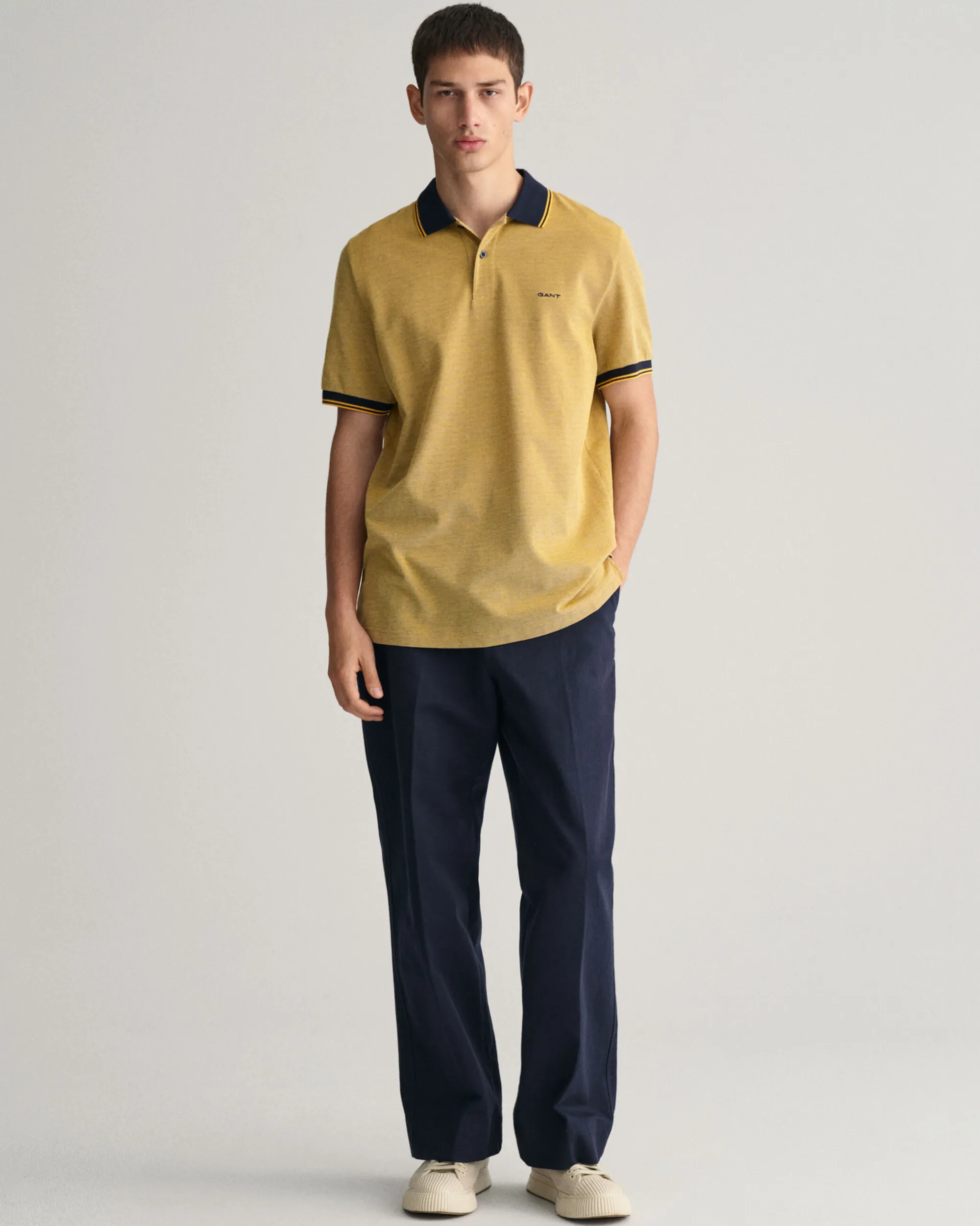 4-Color Oxford Piqué Polo Shirt
