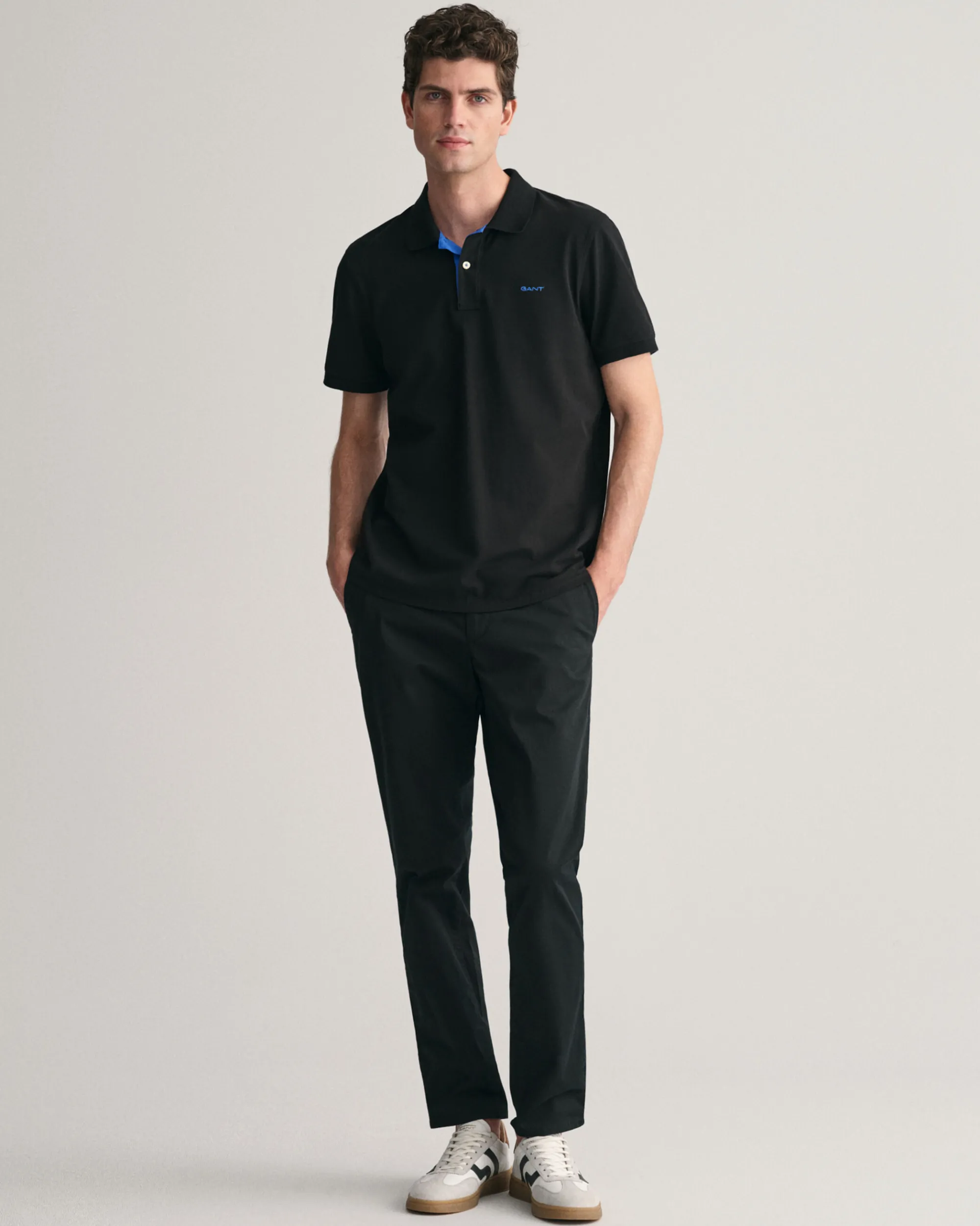 Contrast Piqué Polo Shirt