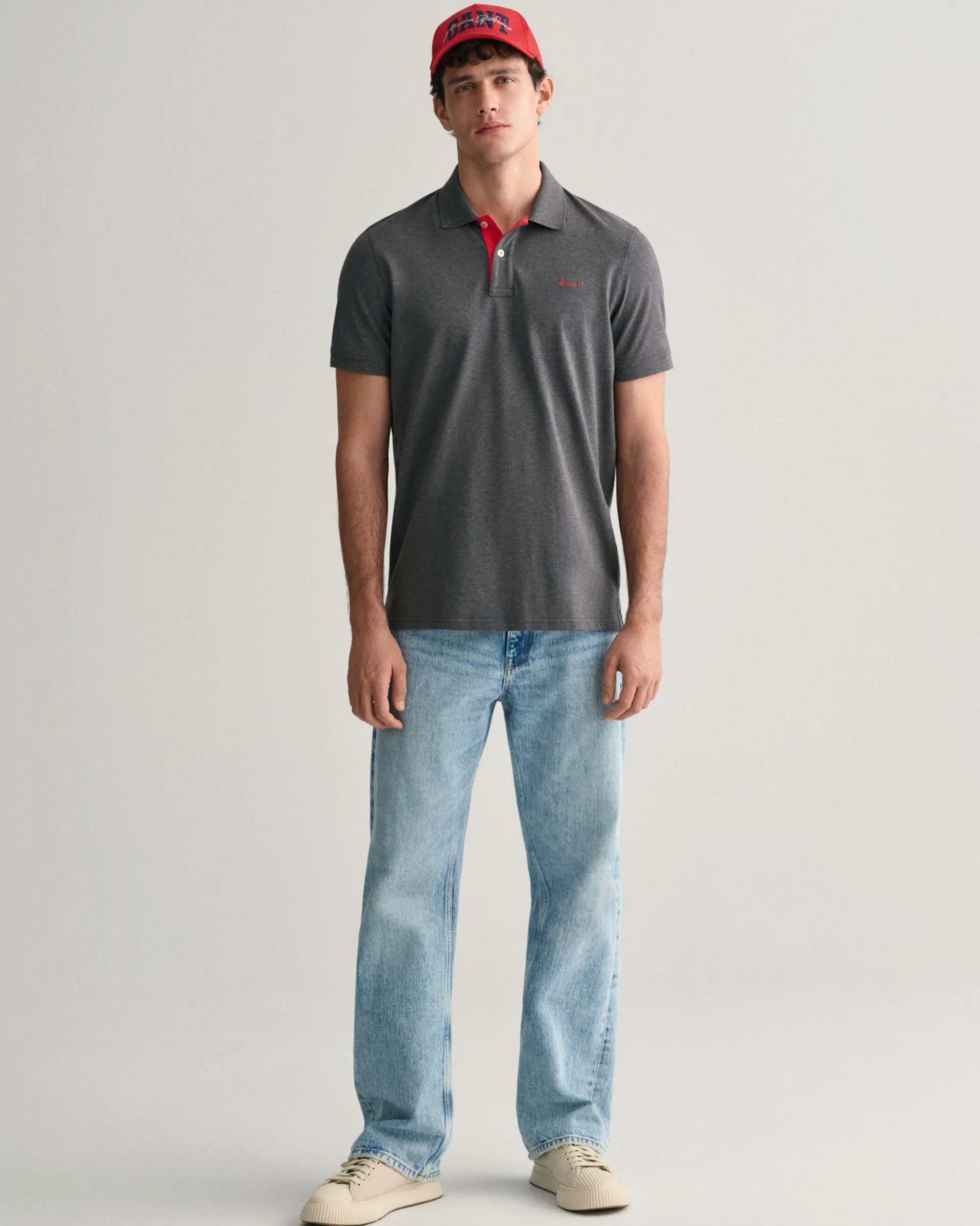 Contrast Piqué Polo Shirt
