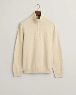 Cotton Flamme Half-Zip Sweater